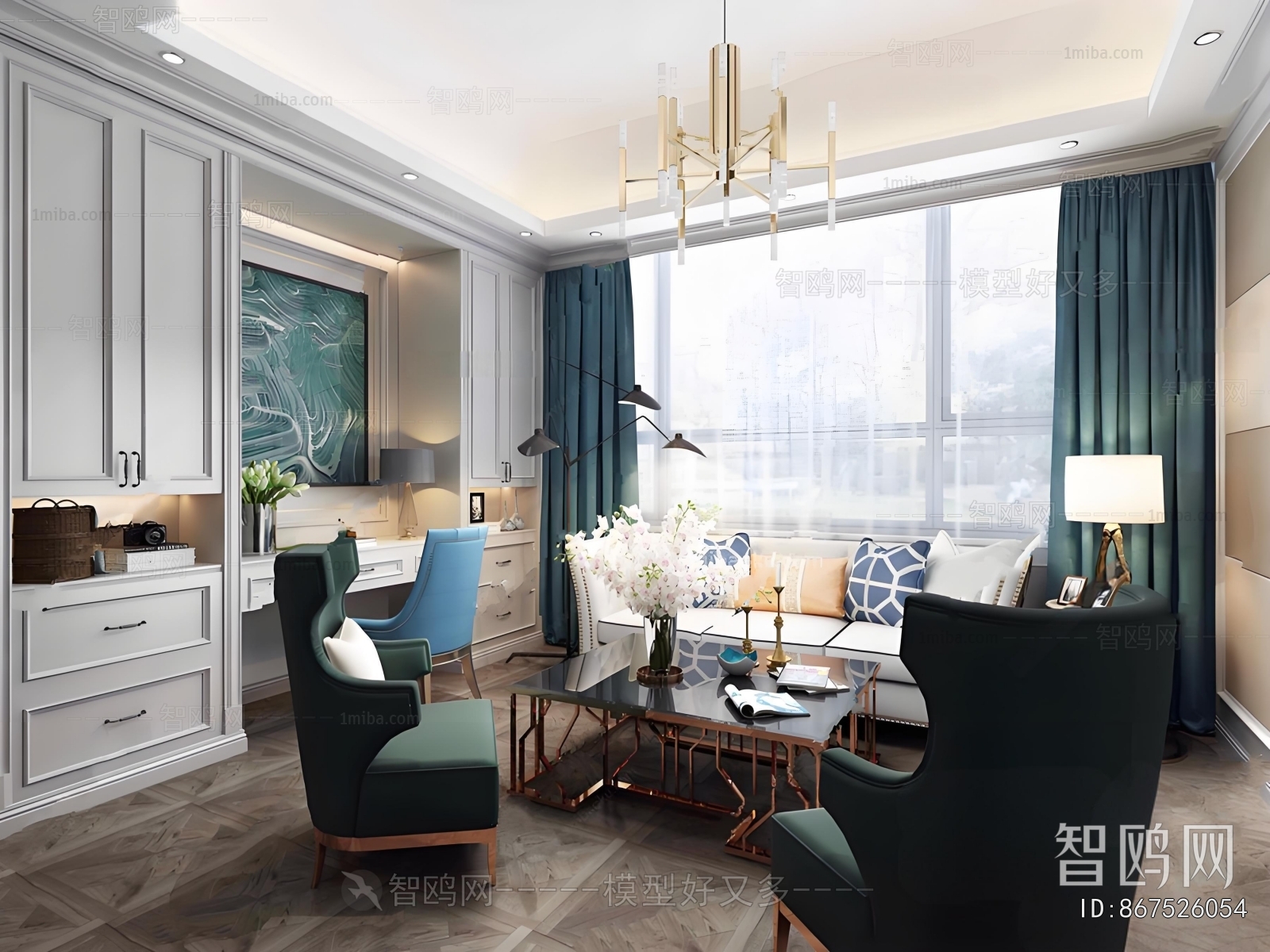 American Style A Living Room