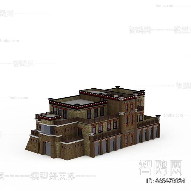 New Chinese Style Building Appearance