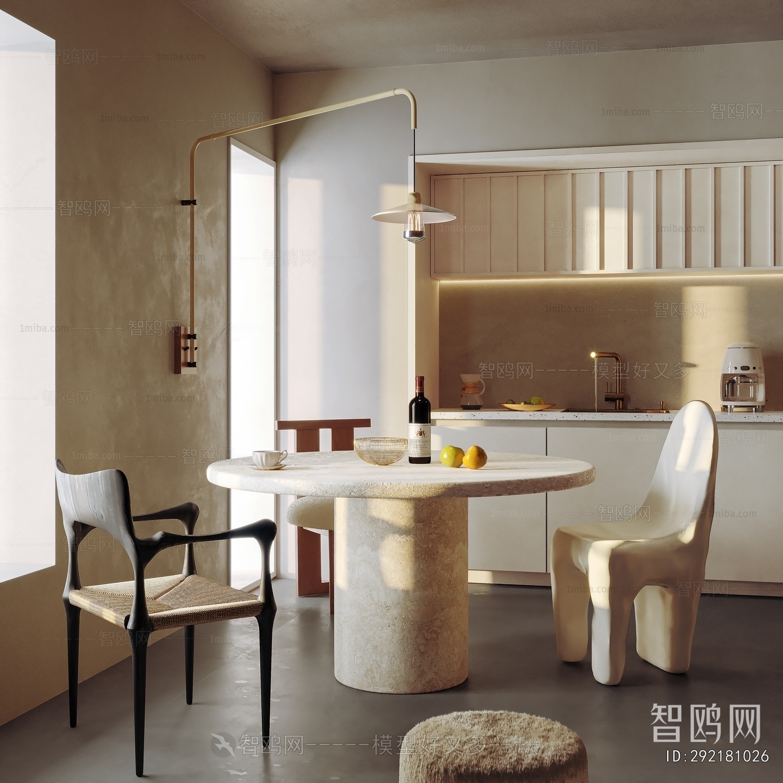 Wabi-sabi Style Dining Room