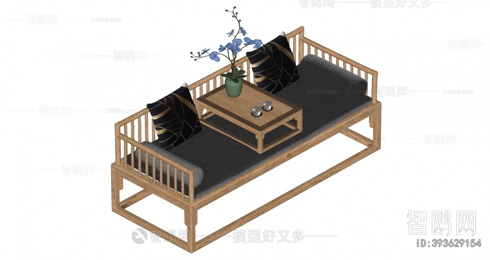 New Chinese Style Arhat Bed