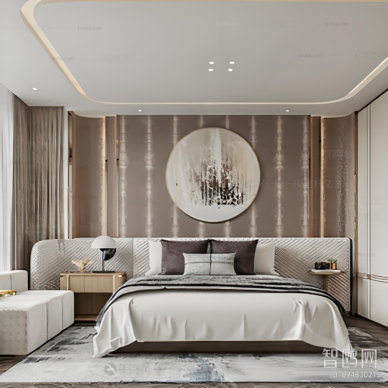 New Chinese Style Bedroom