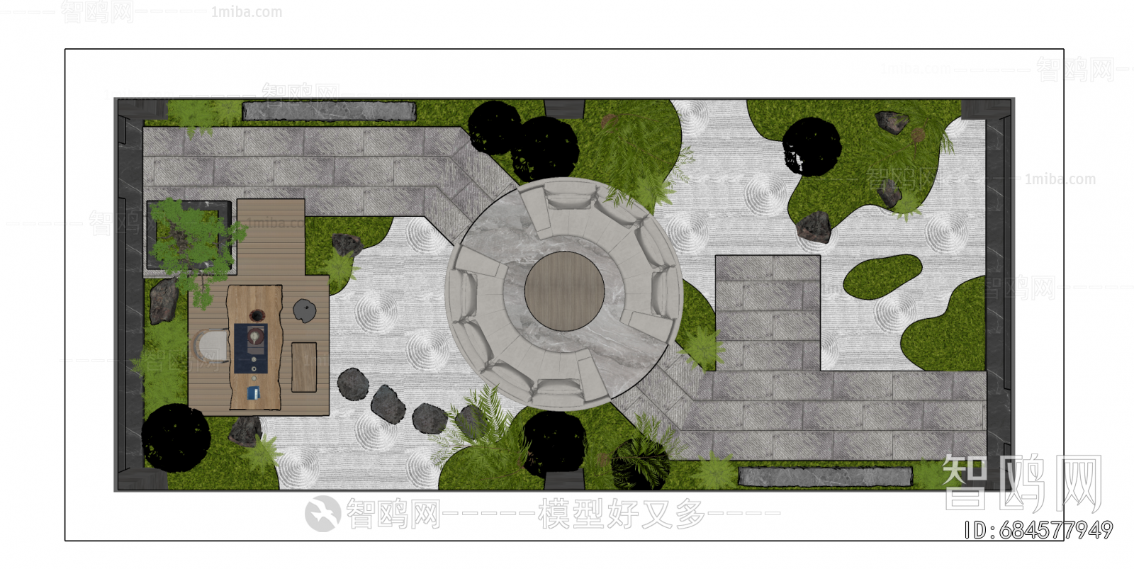 New Chinese Style Courtyard/landscape