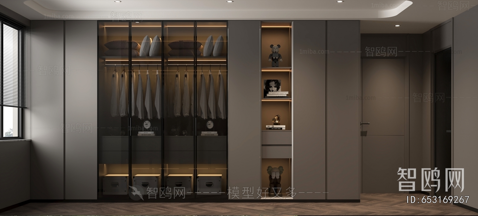 Modern Clothes Storage Area