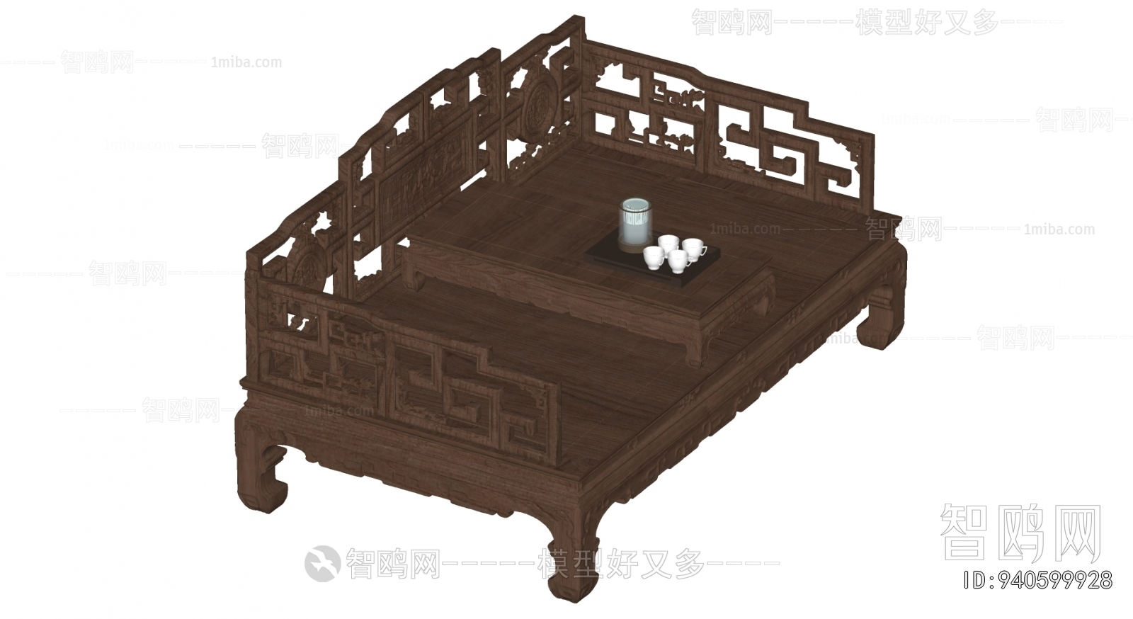 Chinese Style Arhat Bed