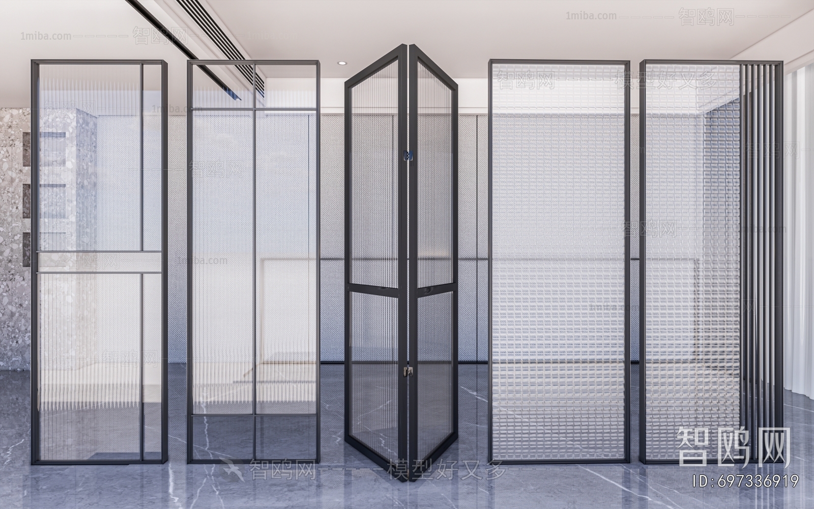 Modern Glass Screen Partition