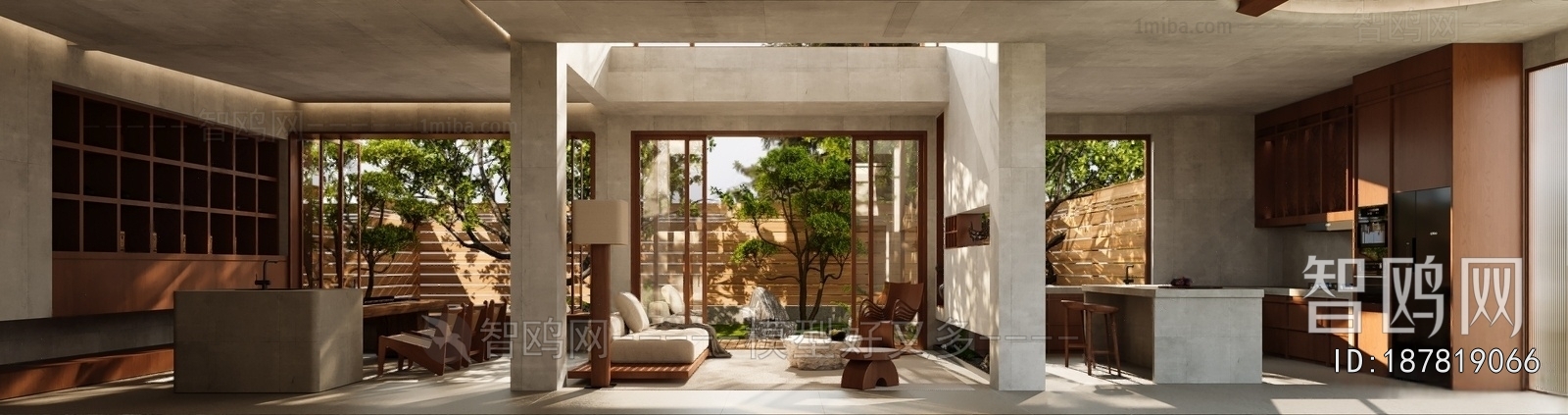 Wabi-sabi Style A Living Room