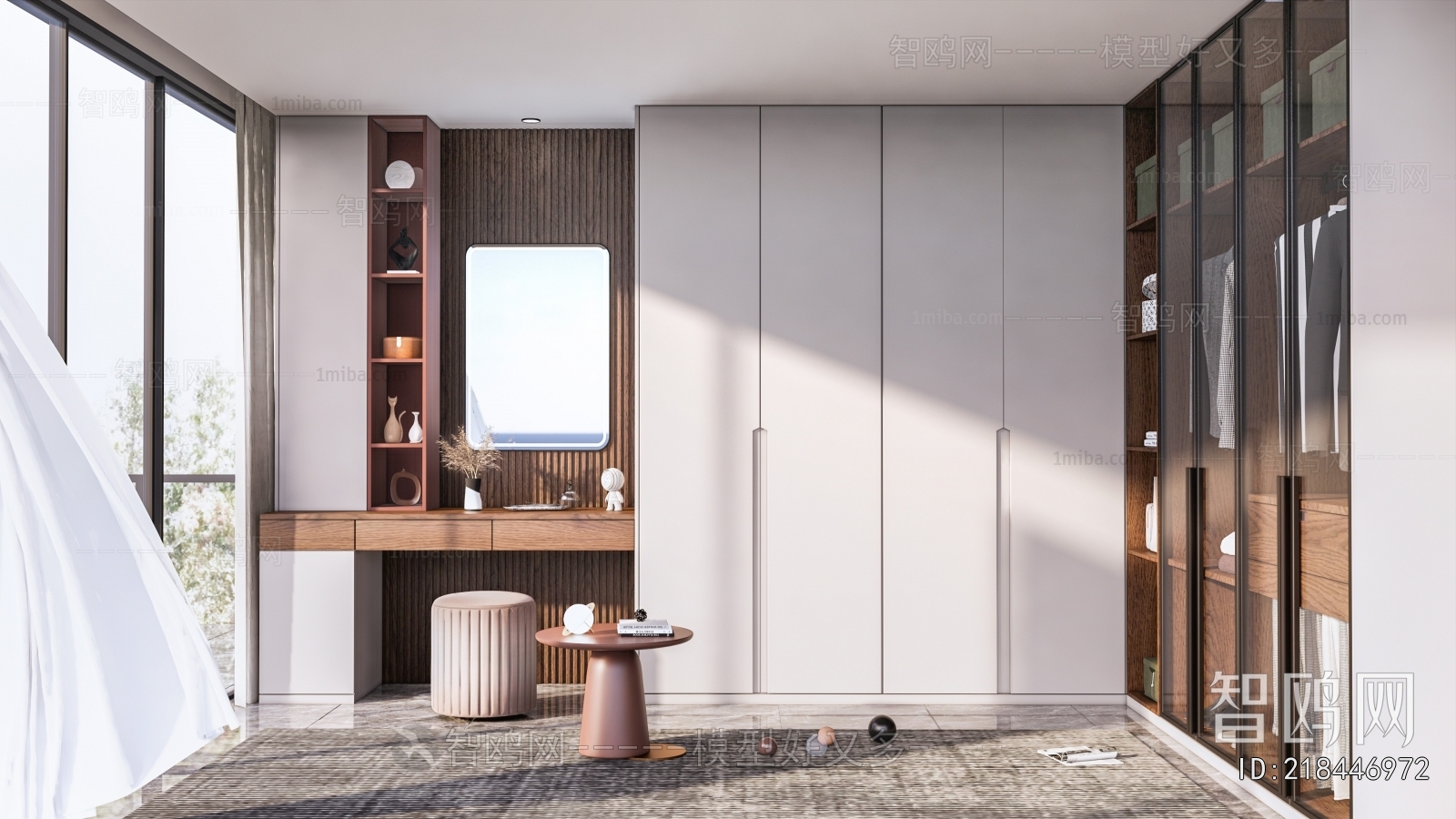 Modern Clothes Storage Area