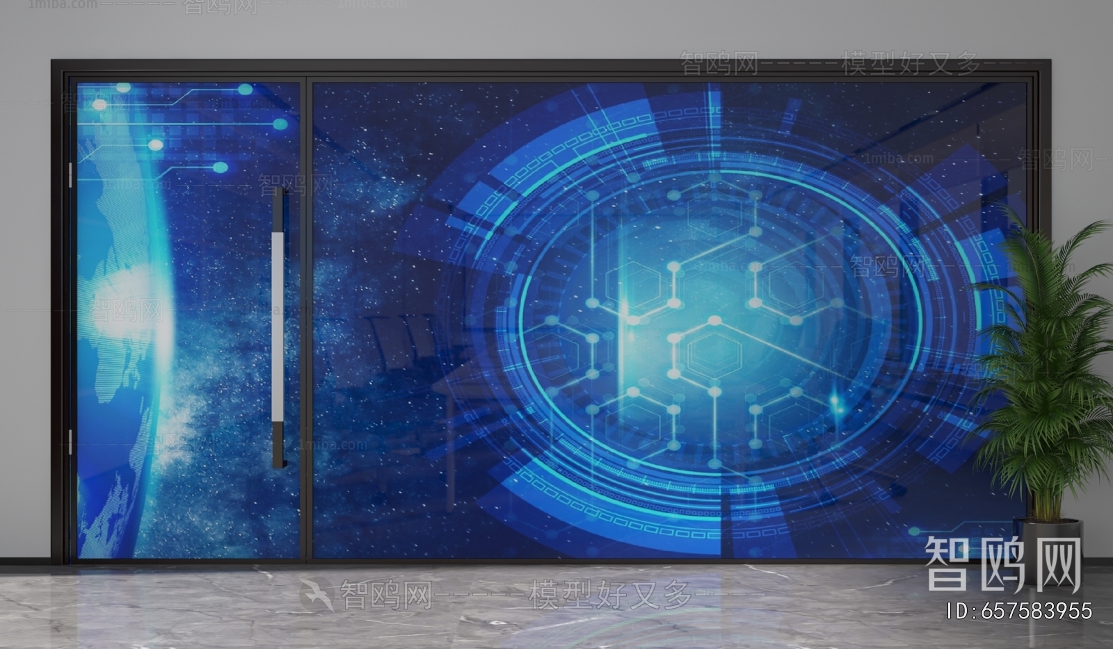 Modern Glass Screen Partition