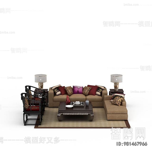 Chinese Style Sofa Combination