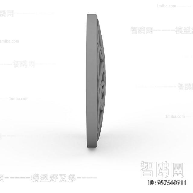 European Style Plaster Carved Top Plate