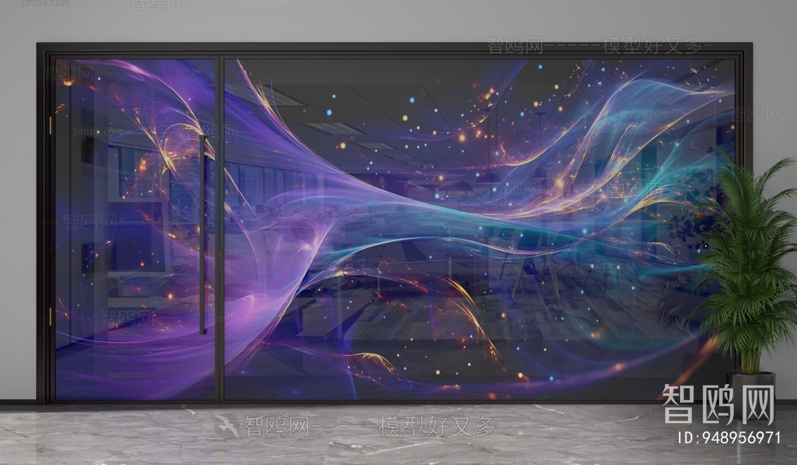 Modern Glass Screen Partition