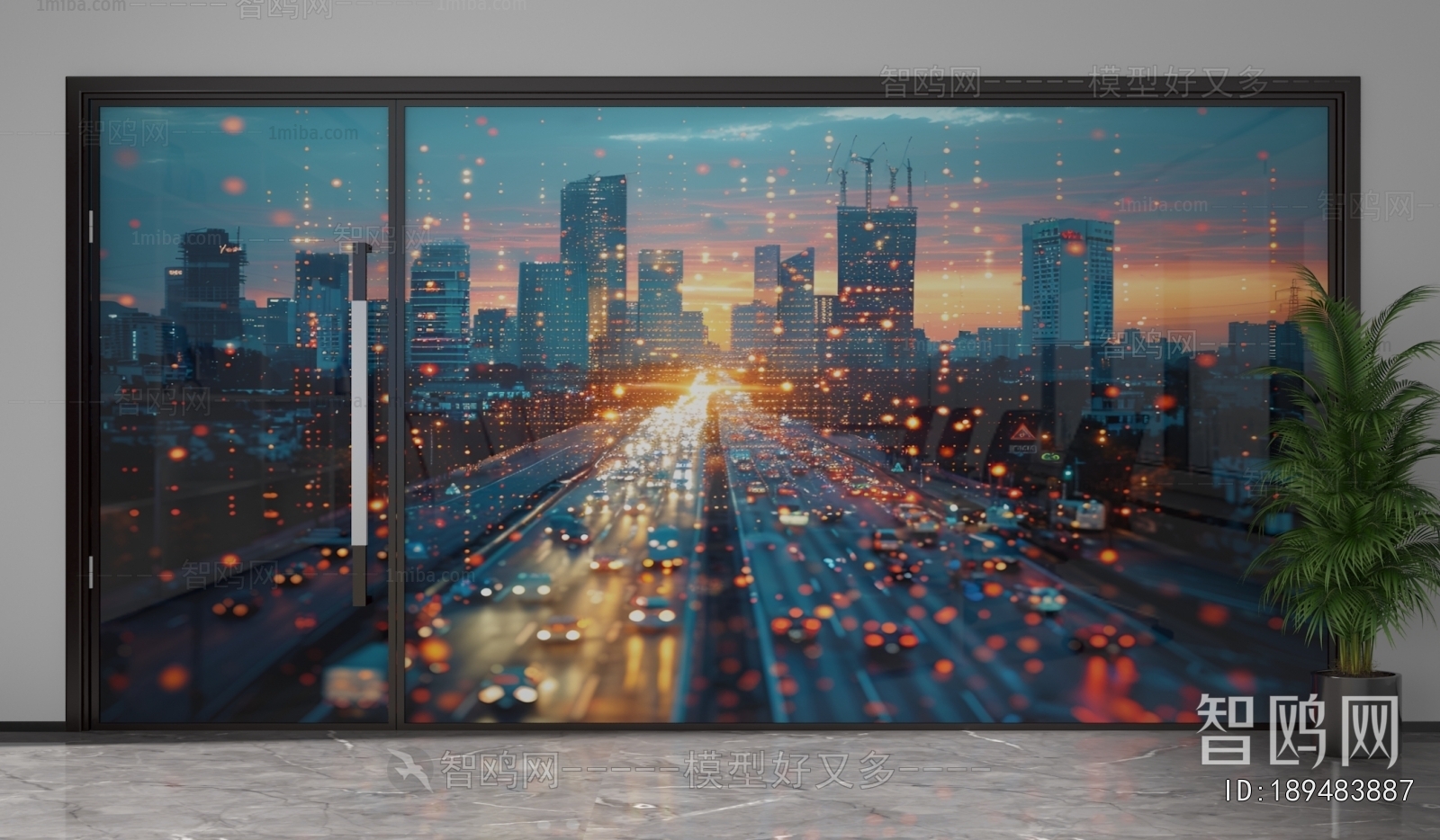 Modern Glass Screen Partition