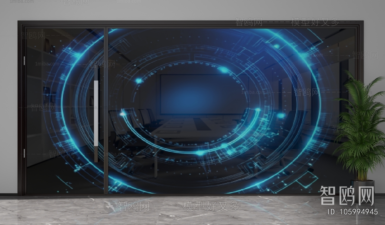 Modern Glass Screen Partition