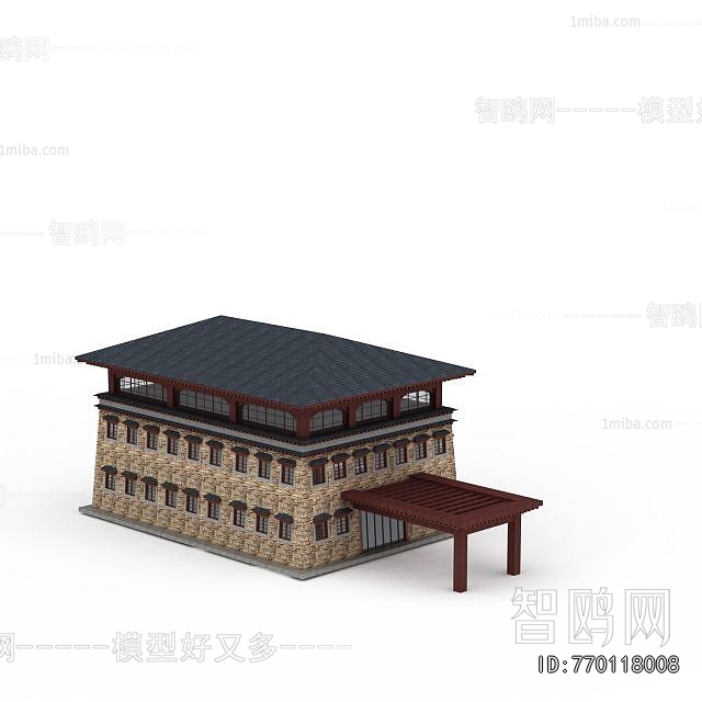 New Chinese Style Building Appearance