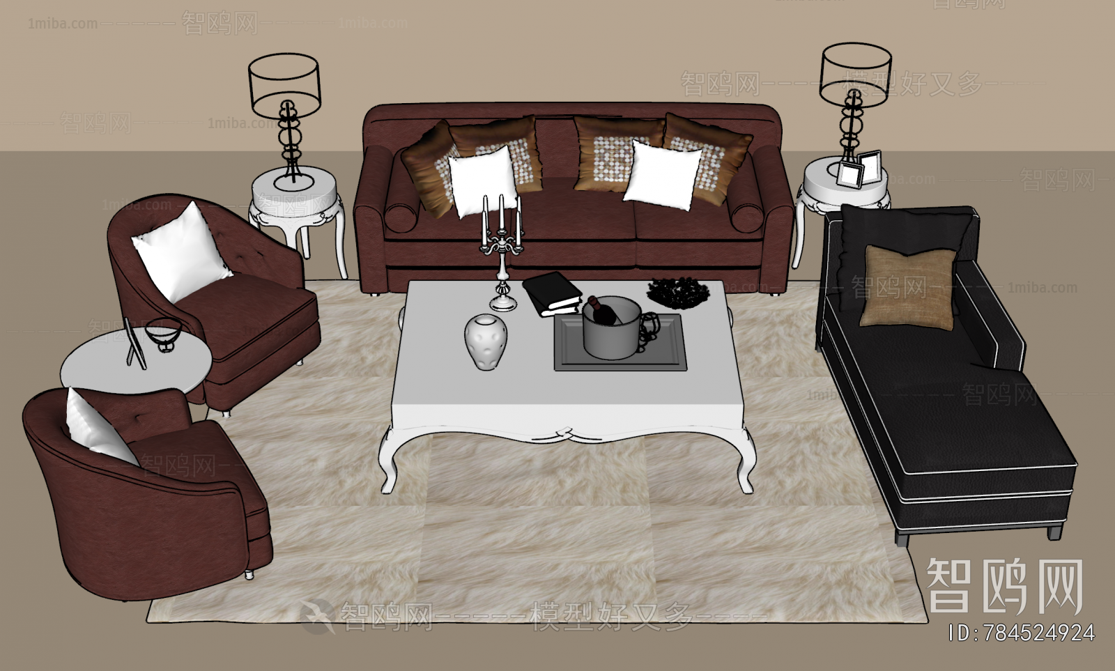 European Style Sofa Combination