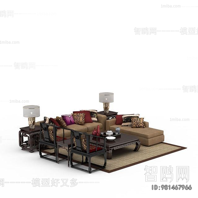 Chinese Style Sofa Combination