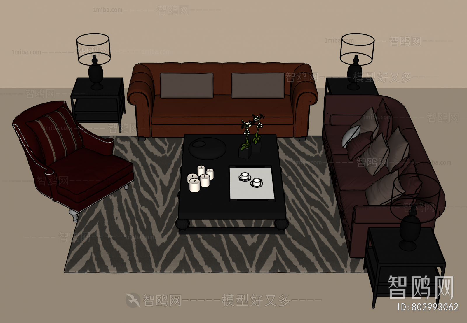 European Style Sofa Combination