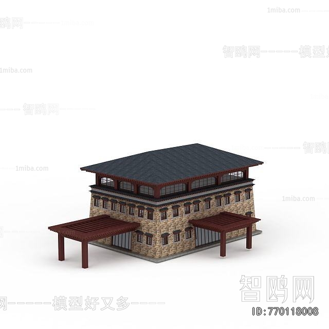 New Chinese Style Building Appearance