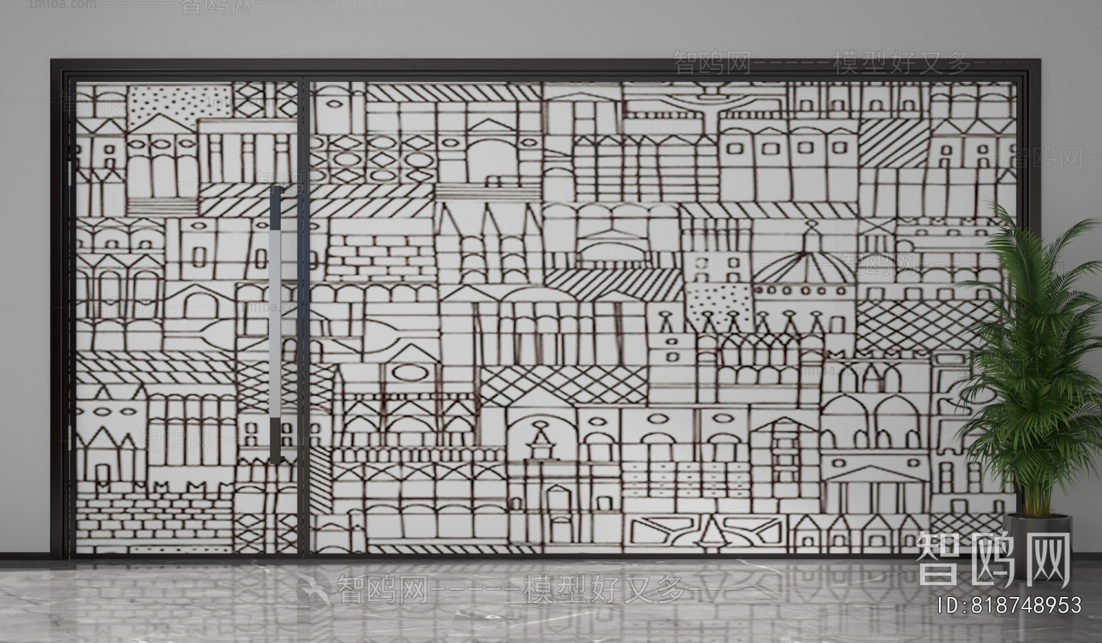 Modern Glass Screen Partition