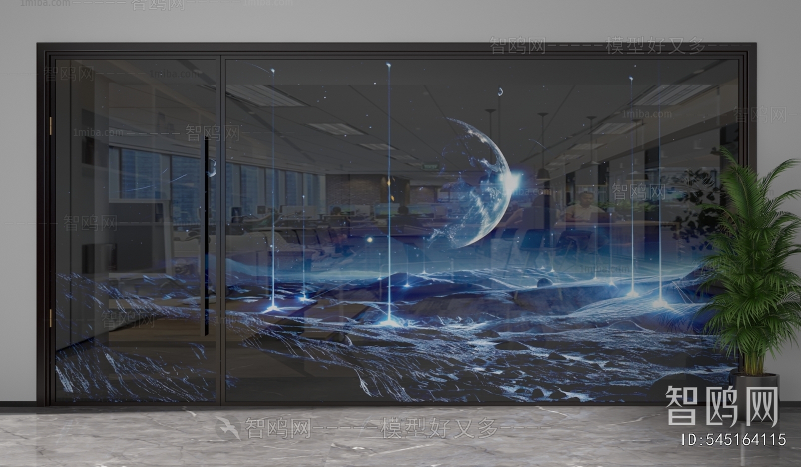 Modern Glass Screen Partition