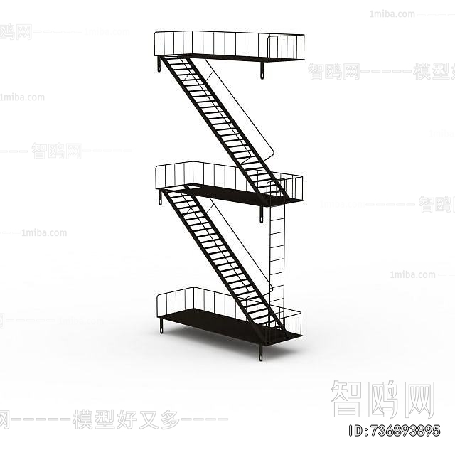 Industrial Style Staircase