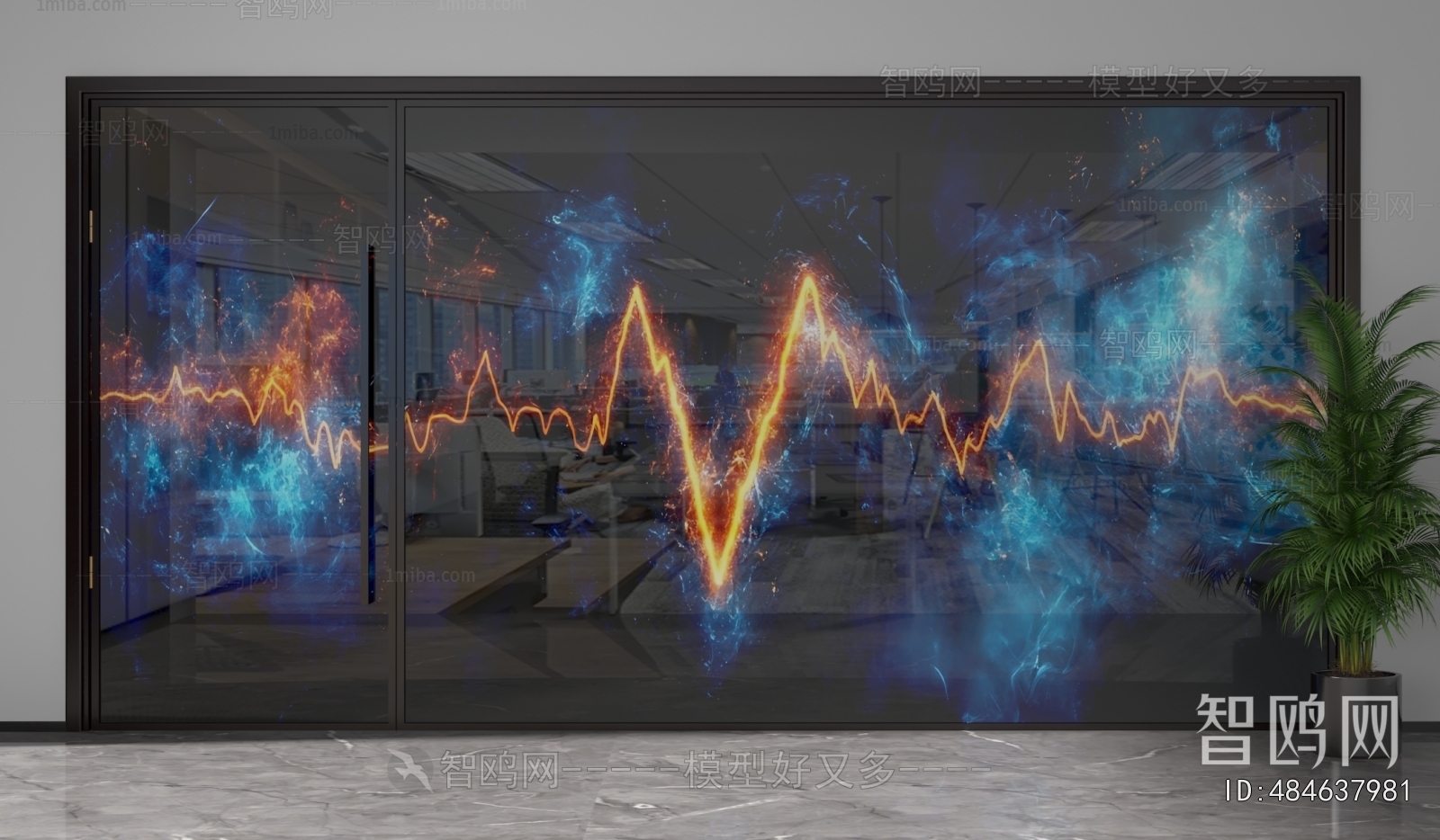 Modern Glass Screen Partition