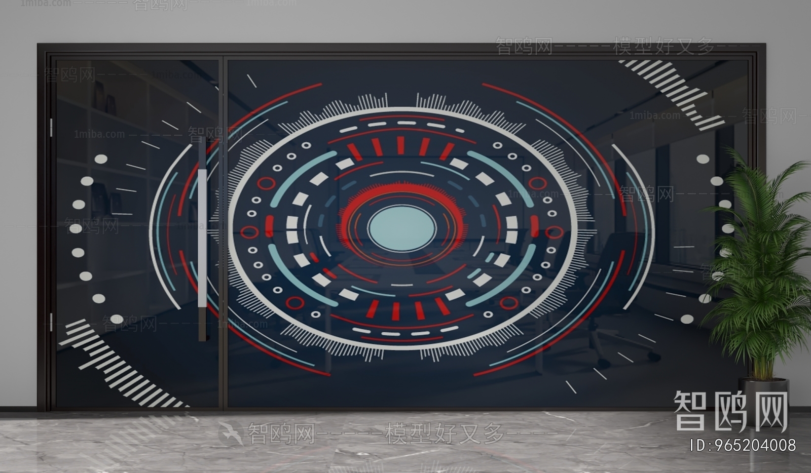 Modern Glass Screen Partition