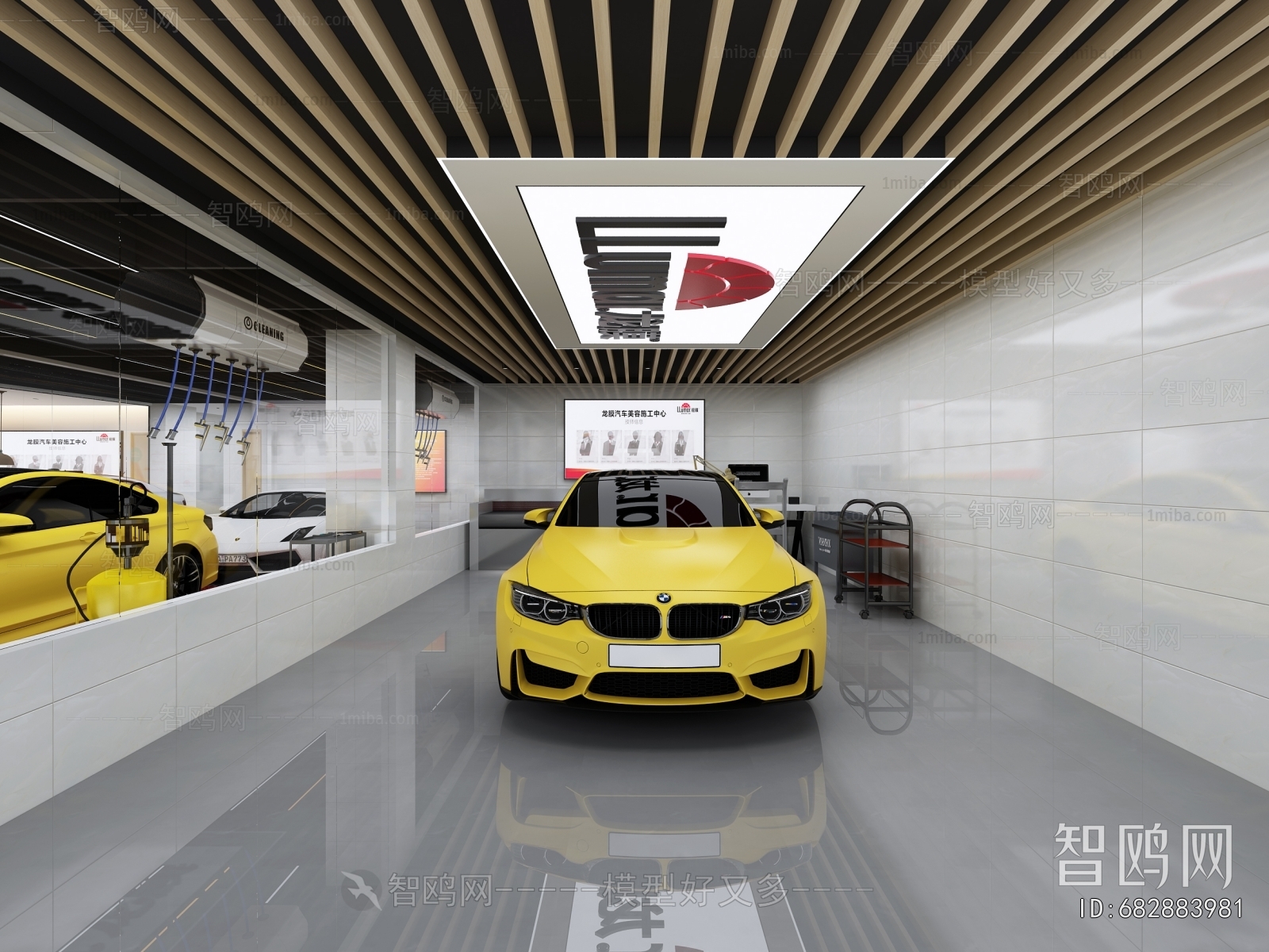 Industrial Style Automobile Repair Shop