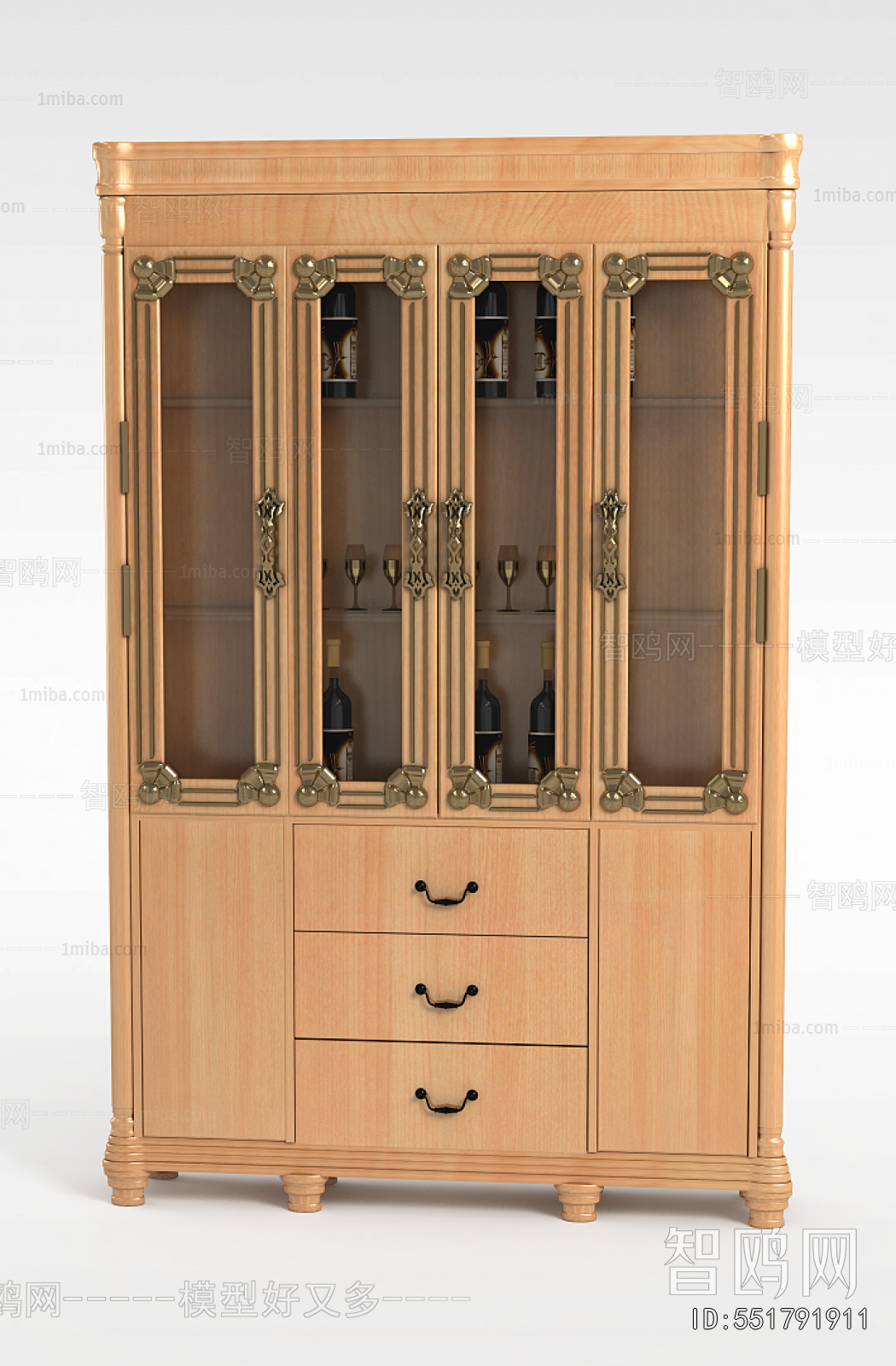 European Style Wine Cabinet