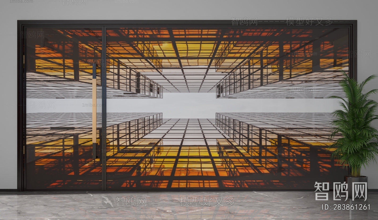 Modern Glass Screen Partition