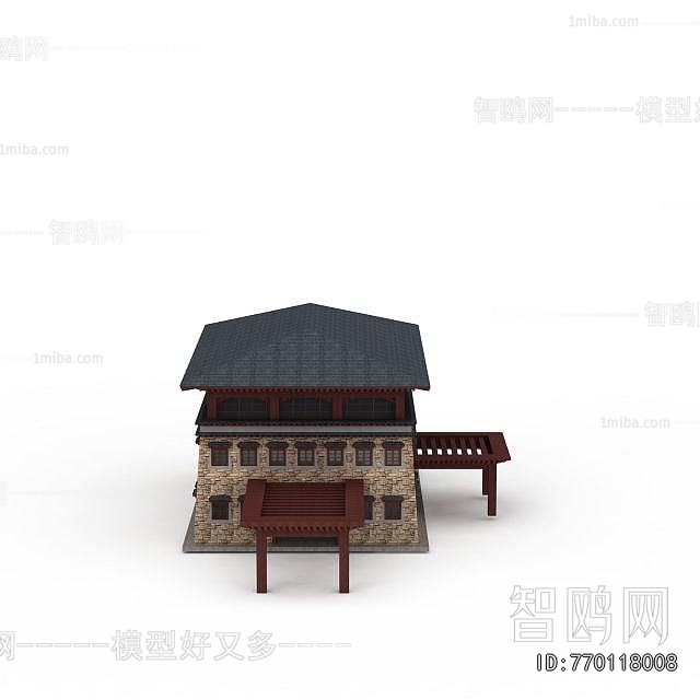 New Chinese Style Building Appearance