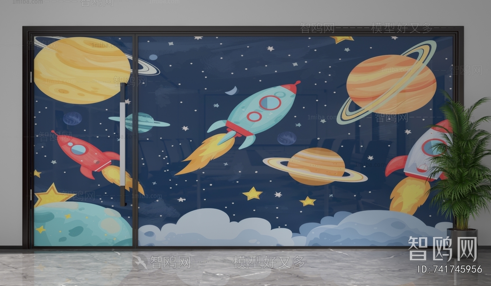 Modern Glass Screen Partition