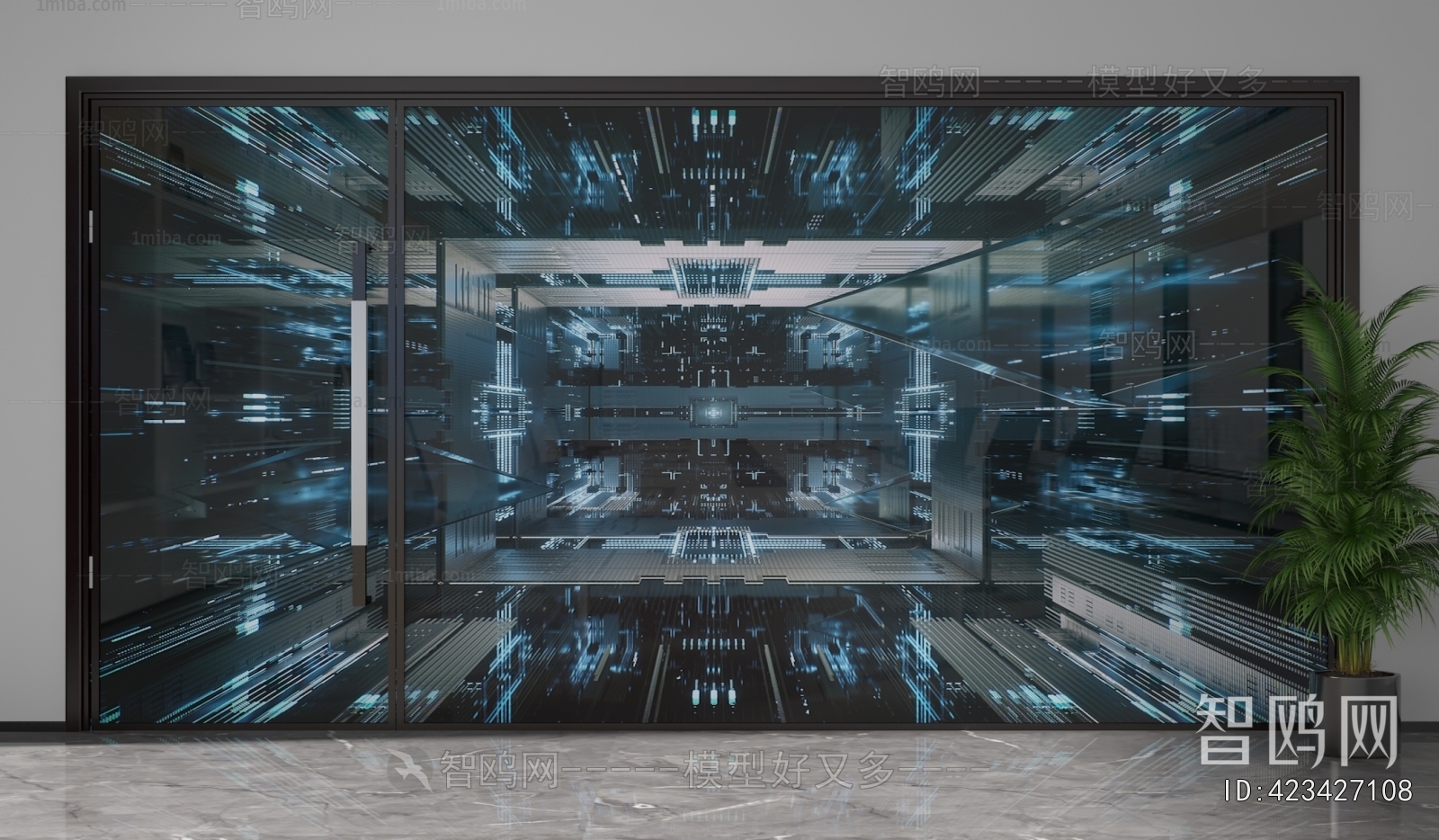 Modern Glass Screen Partition