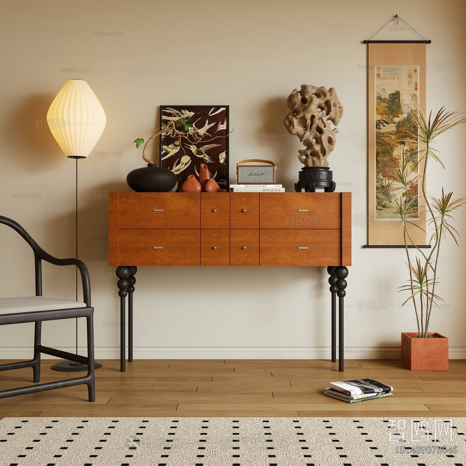 French Style Entrance Cabinet