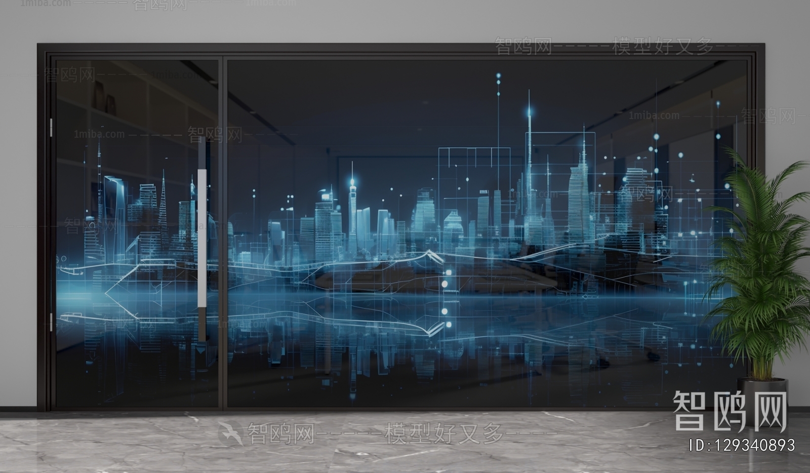 Modern Glass Screen Partition