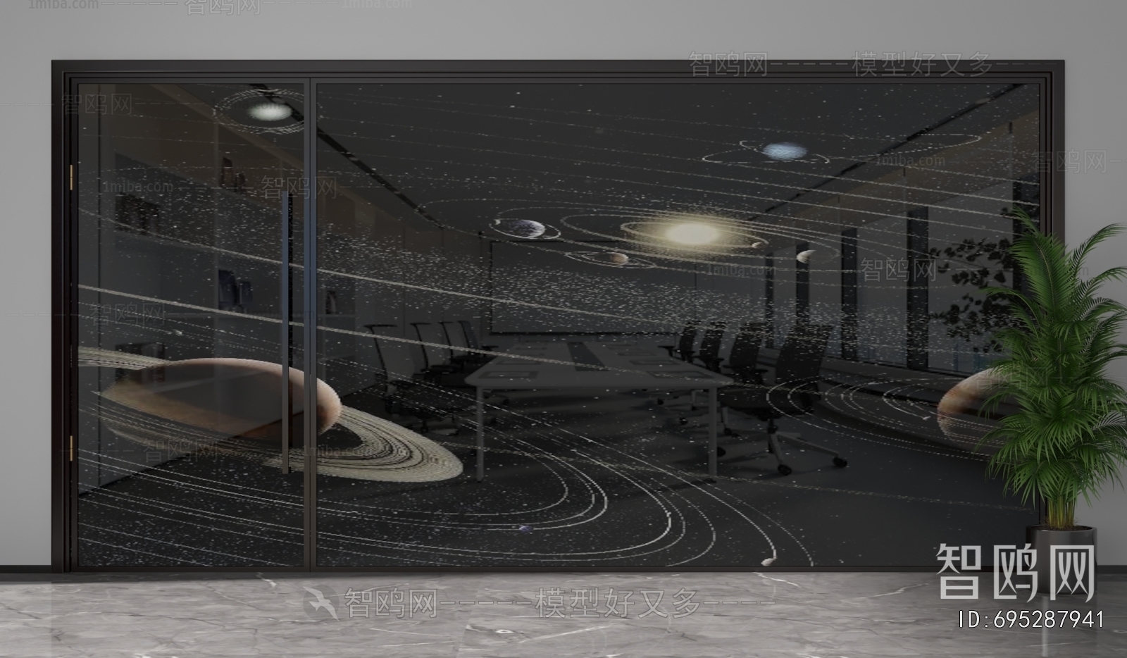 Modern Glass Screen Partition