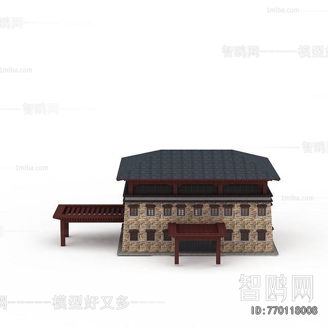 New Chinese Style Building Appearance