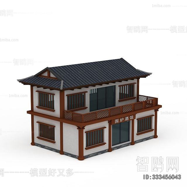 New Chinese Style Ancient Architectural Buildings