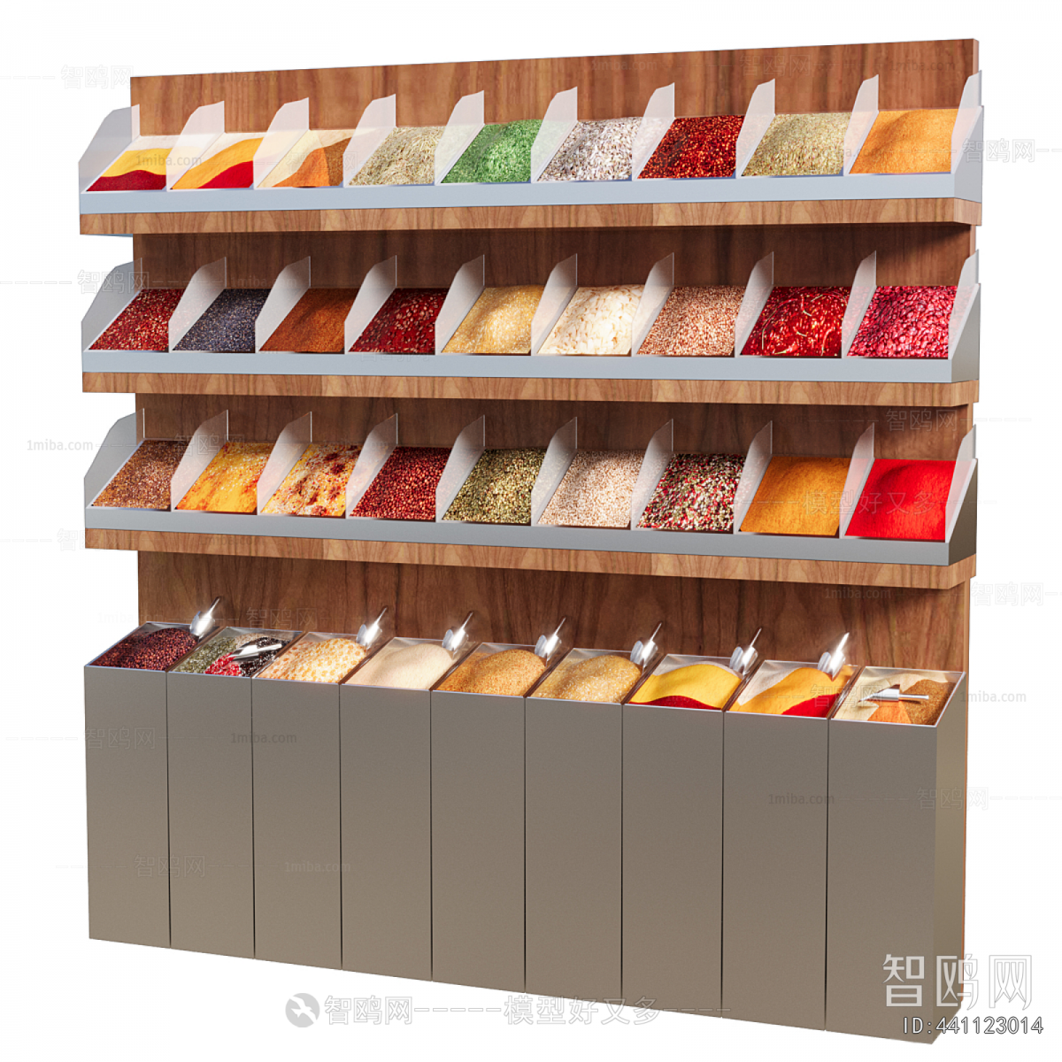 Modern Supermarket Shelf