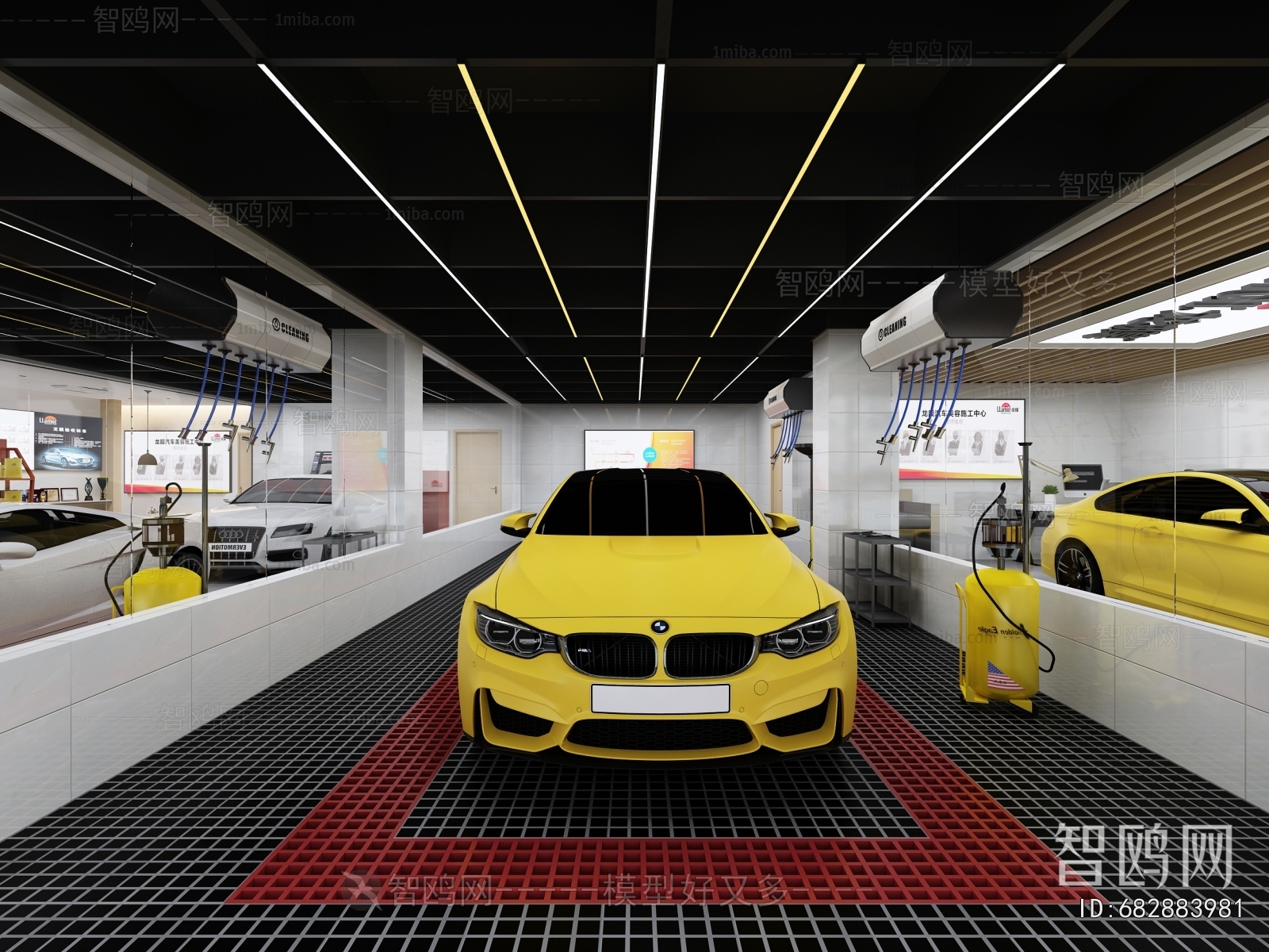 Industrial Style Automobile Repair Shop