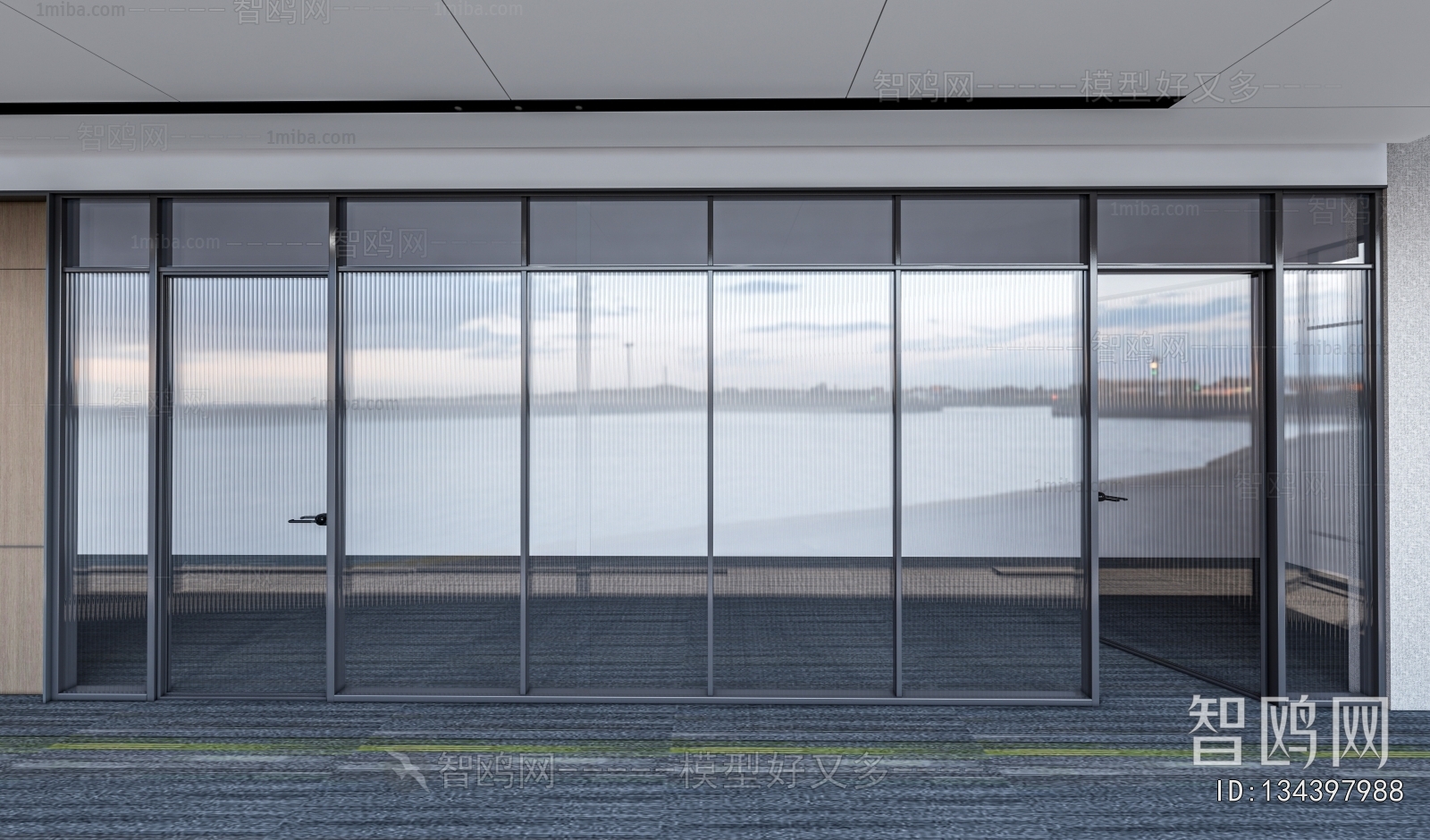 Modern Glass Screen Partition