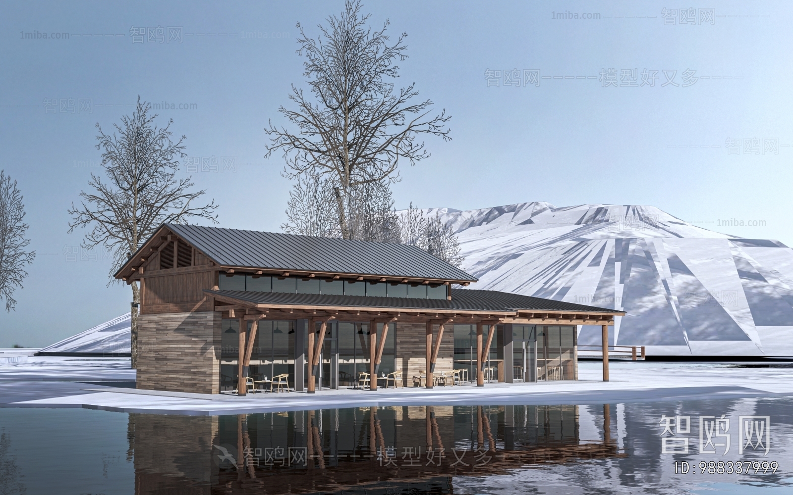 New Chinese Style Appearance Of Commercial Building