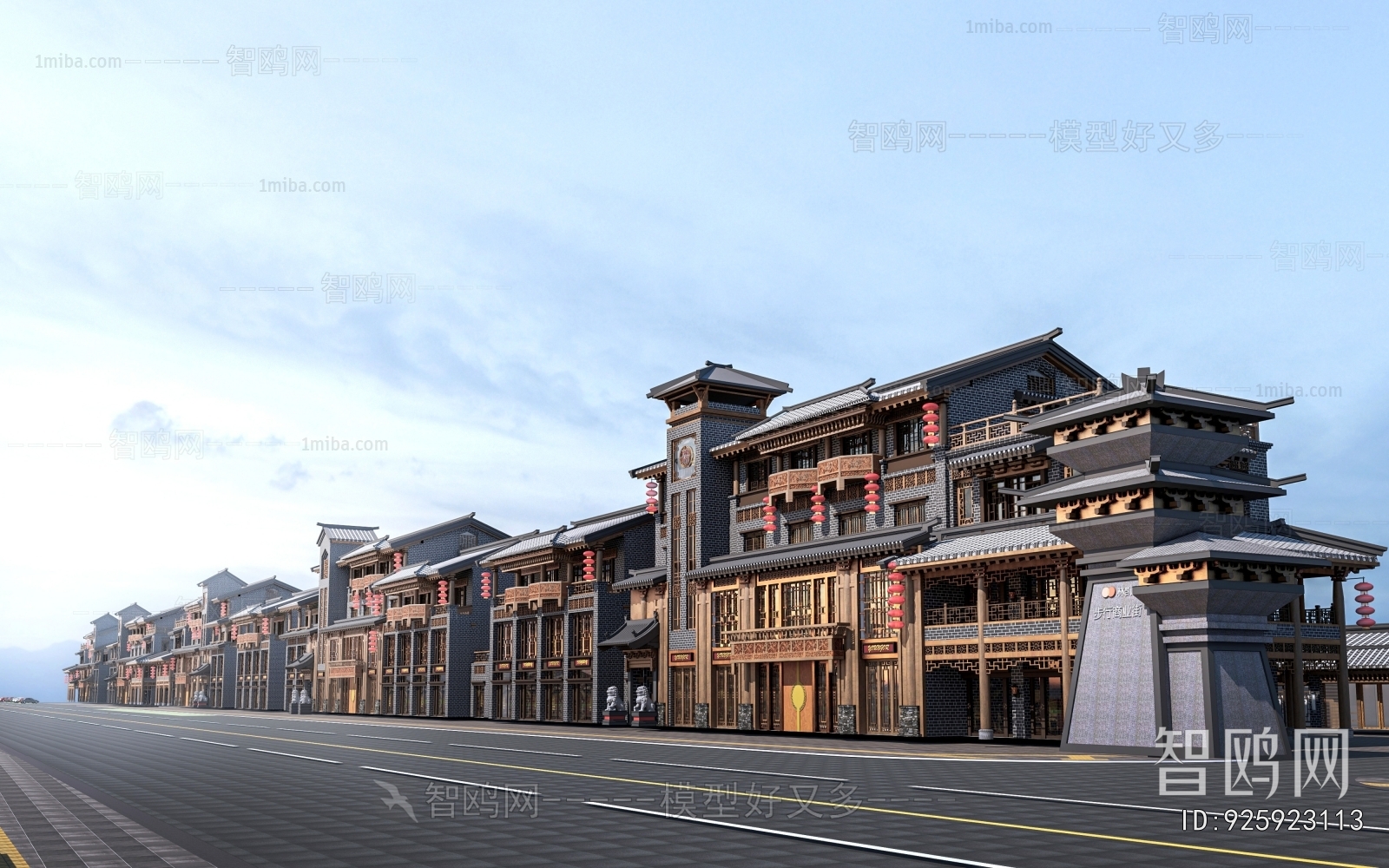 New Chinese Style Commercial Street