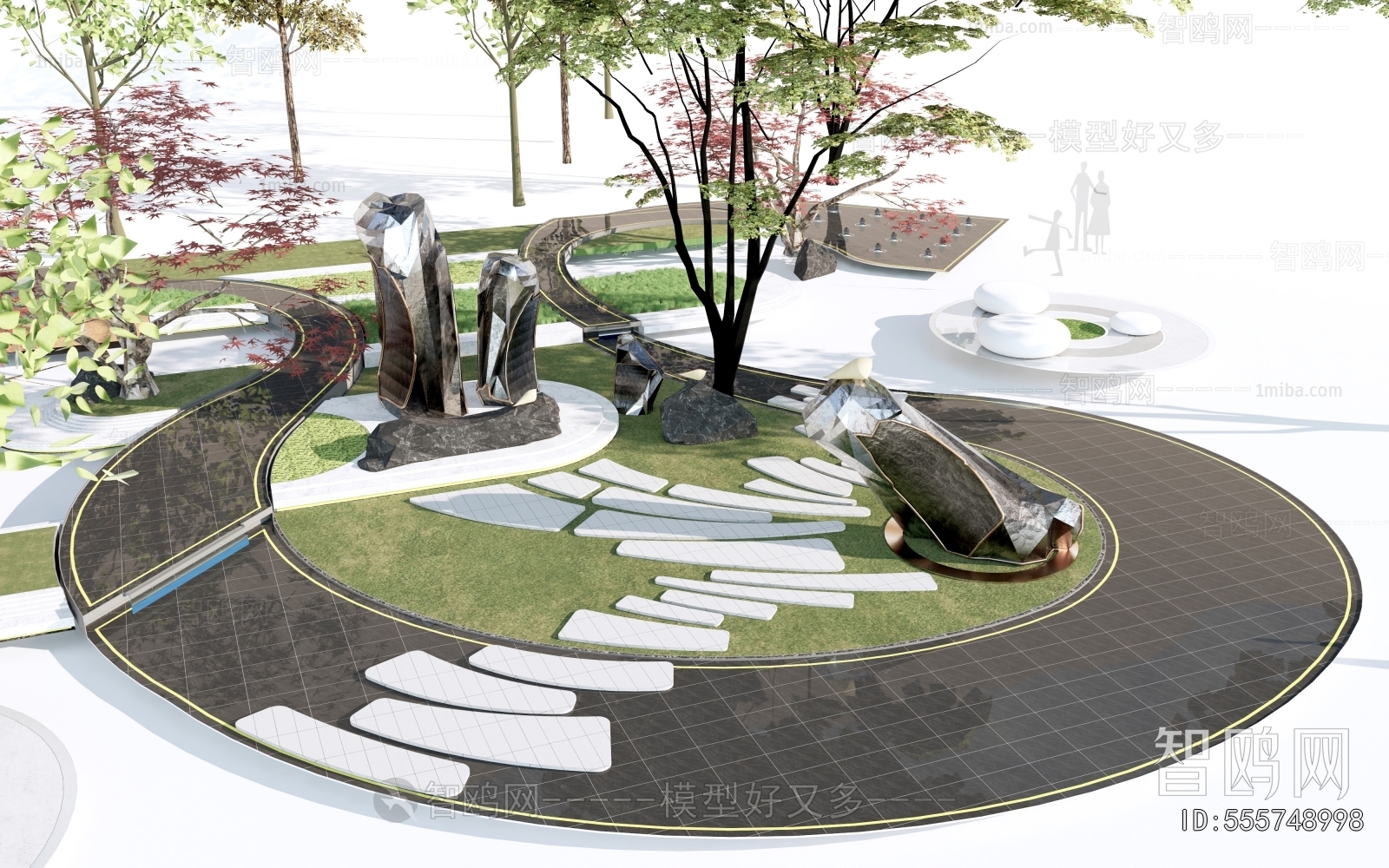 Modern Park Landscape