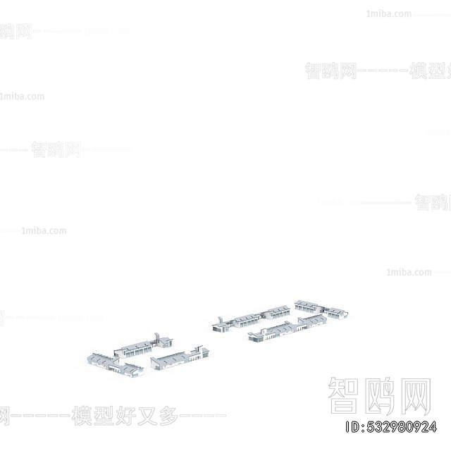 Modern Architectural Bird's-eye View Planning
