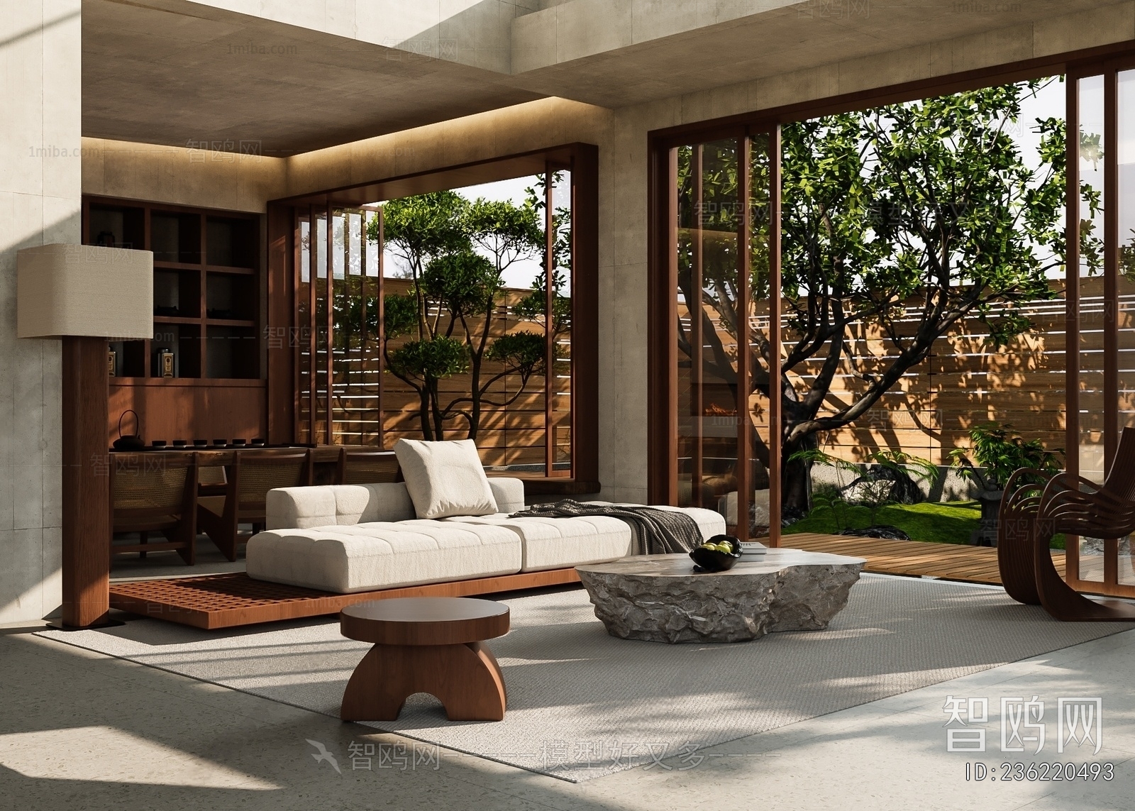 Wabi-sabi Style A Living Room