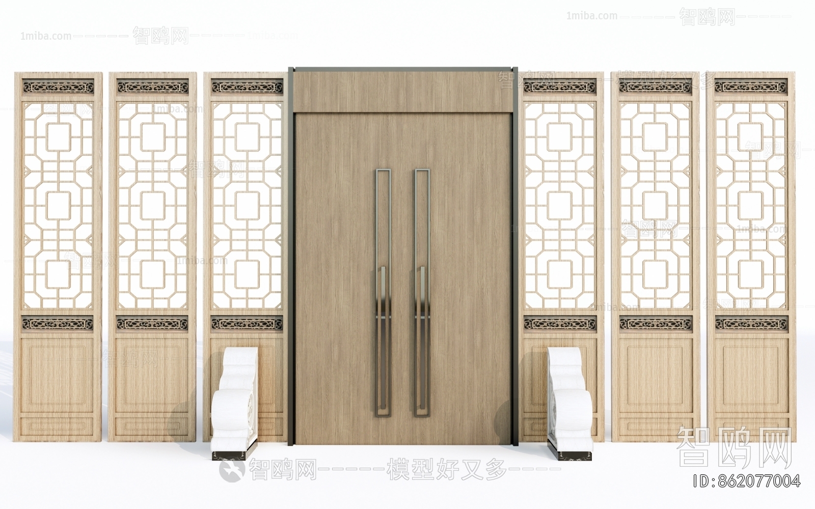 New Chinese Style Double Door