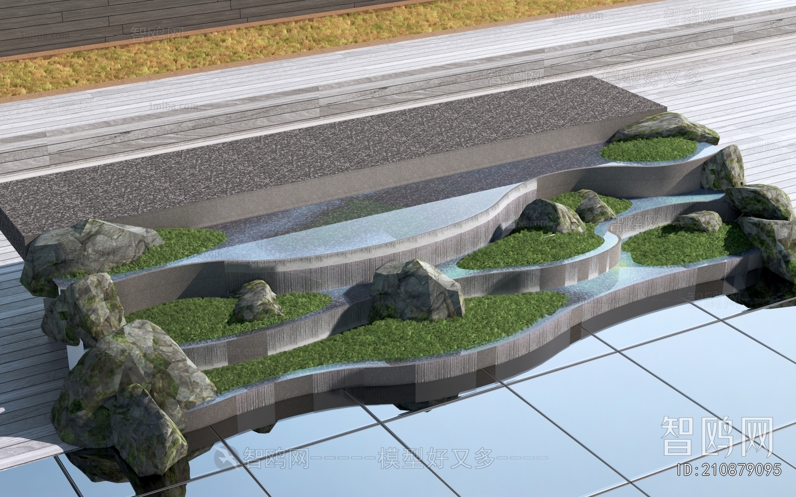 Modern Rockery Waterscape