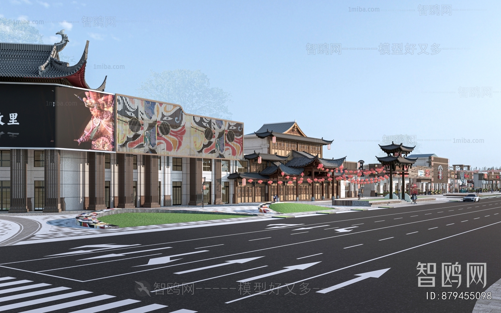 New Chinese Style Commercial Street