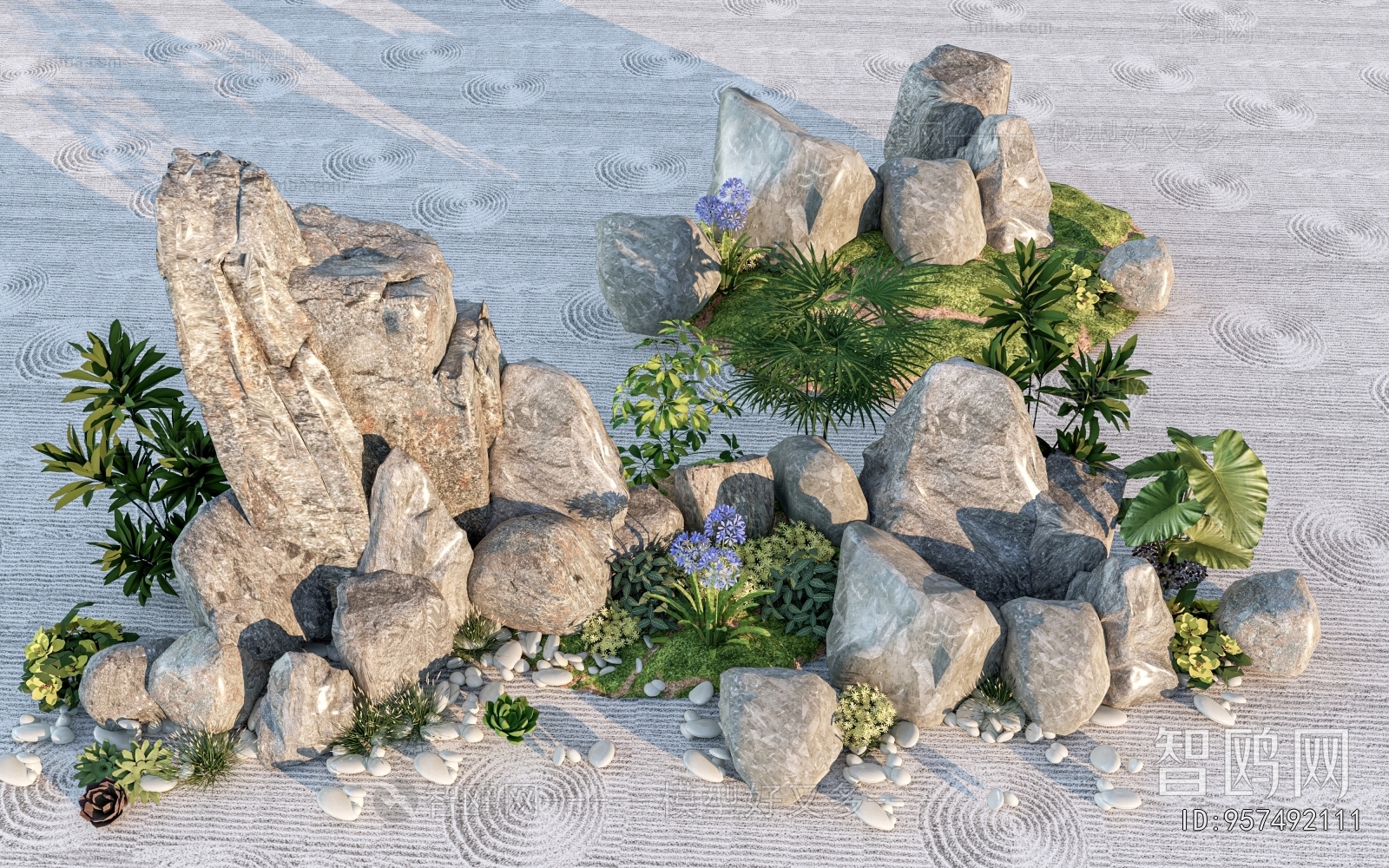 New Chinese Style Rockery Waterscape
